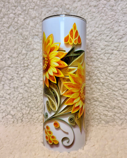 Sunflower Swirl 20oz Tumbler
