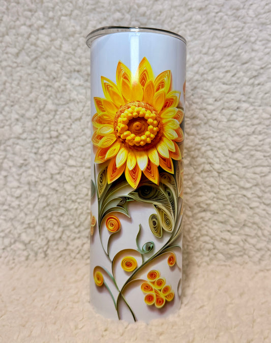 Sunflower Swirl 20oz Tumbler