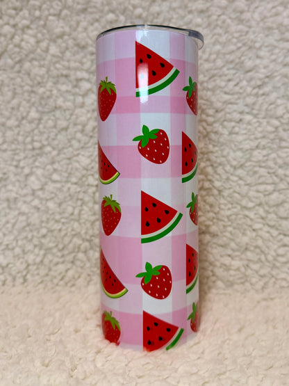 Strawberry & Watermelon Tumbler