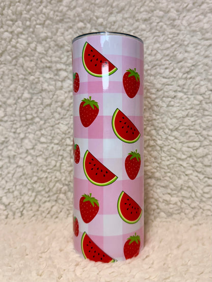 Strawberry & Watermelon Tumbler