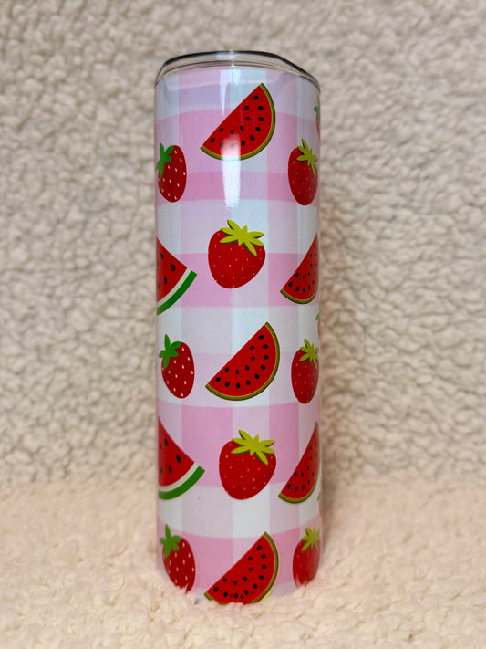 Strawberry & Watermelon Tumbler