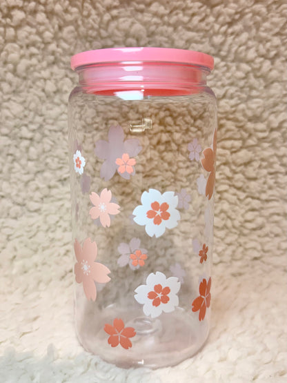 Pastel Cherry Blossom Plastic Cup