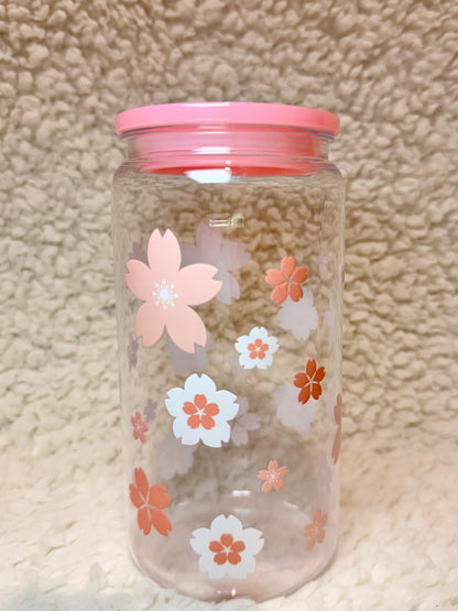 Pastel Cherry Blossom Plastic Cup
