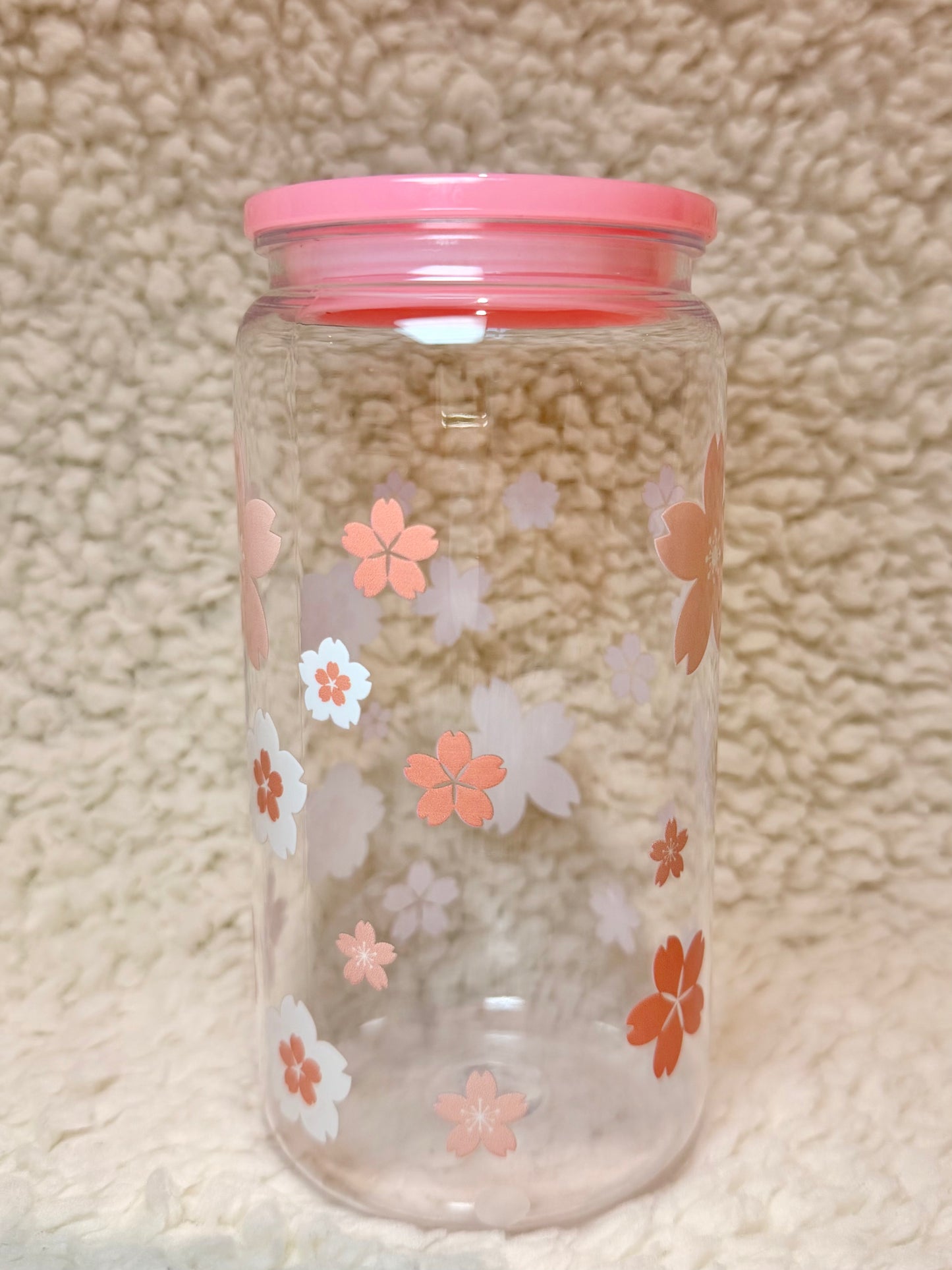 Pastel Cherry Blossom Plastic Cup
