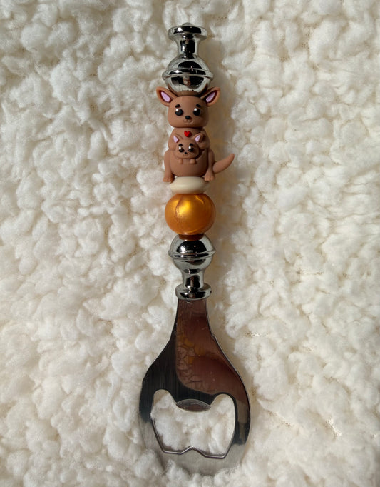 Kangaroo Beaded Bottle Opener