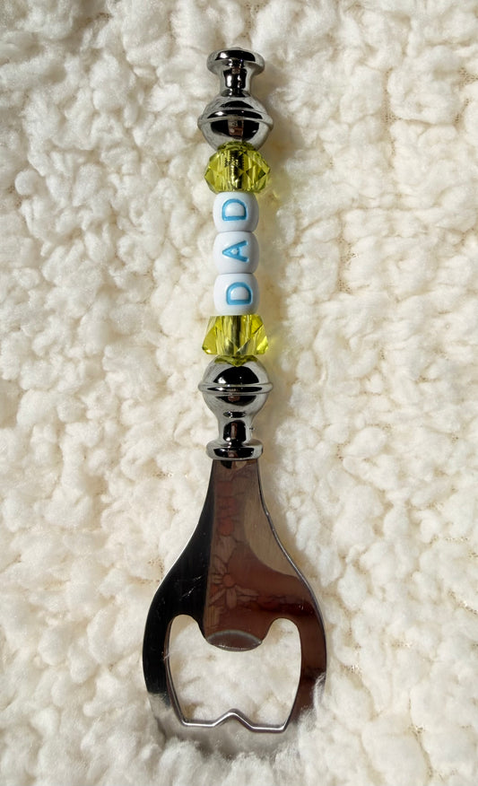 Dad Personalised Beaded Bottle Opener