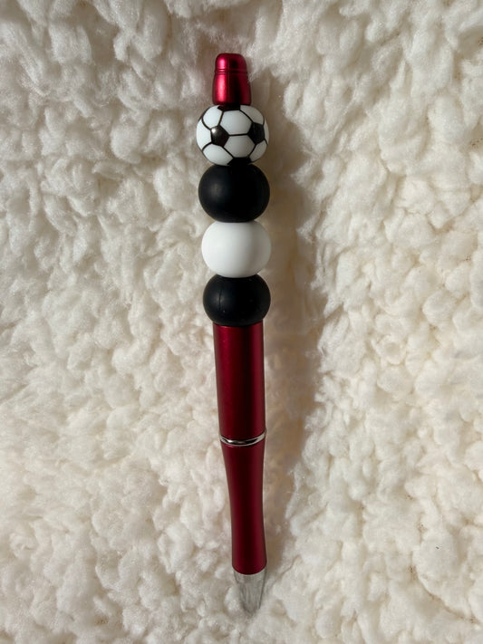 Soccer Beaded Pen