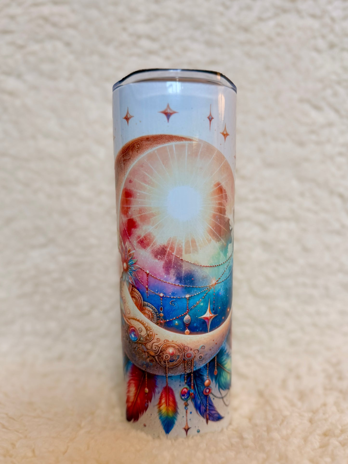 Boho Celestial Moon Tumbler