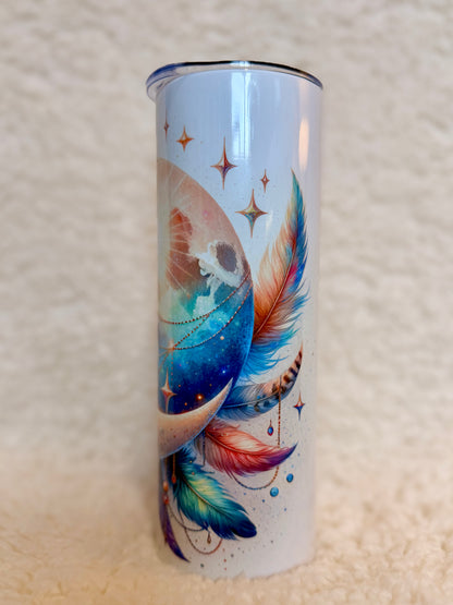 Boho Celestial Moon Tumbler