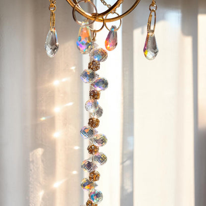 Celestial Heart Crystal Suncatcher