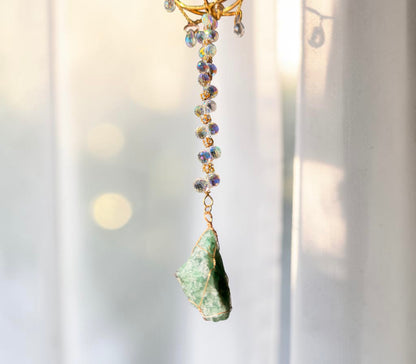 Celestial Heart Crystal Suncatcher